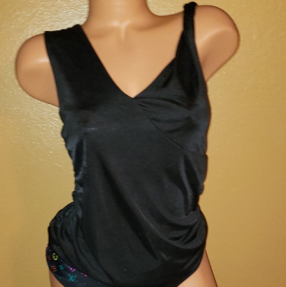 SOLD  JPG $185 Beautiful Black Tank Sleeveless S